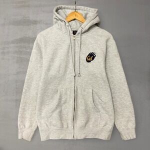 Vintage UC Berkeley Cal Bears Full Zip Hoodie Gray Fleece Sweatshirt Small